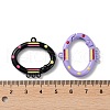 Spray Painted Alloy Spring Gate Ring PALLOY-Z018-03-4