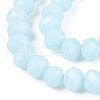 Opaque Solid Color Glass Beads Strands EGLA-A034-P2mm-D06-3