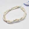 Round Natural Magnesite Beads Strands G-M138-39-2