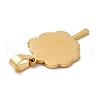 Ion Plating(IP) 304 Stainless Steel Pendants STAS-C079-06G-2