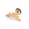 Leaf 304 Stainless Steel Stud Crawler Earrings EJEW-H305-01G-1