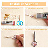 DICOSMETIC DIY Blank Dome Tie Clip Making Kit DIY-DC0002-24-4