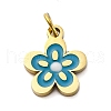 304 Stainless Steel Enamel Charms STAS-E550-71G-01-1