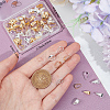 Beebeecraft 80Pcs 4 Style Brass Snap on Bails KK-BBC0011-76-3