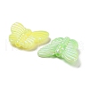 UV Plating Rainbow Iridescent Acrylic Beads OACR-F009-03-2