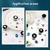 Gorgecraft 20Pcs 2 Colors Round Jewelry Clear Plastic Loose Diamond Storage Box CON-GF0001-15B-5