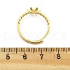 Flower Brass Adjustable Ring Settings KK-G527-01D-G-3