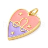 Brass Enamel Pendants KK-Z077-01G-11-2