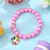 ABS Plastic Imitation Pearl Beads Stretch Bracelets BJEW-JB11585-03-1
