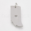Tarnish Resistant 201 Stainless Steel Pendants STAS-T038-73-2