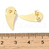 Brass Studs Earrings Findings FIND-Z039-01A-G-3