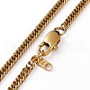 Unisex 304 Stainless Steel Curb Chain Necklaces & Bracelets Jewelry Sets SJEW-JS01171-4