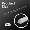 Olycraft 30Pcs ABS Plastic Round Tube KY-OC0001-44A-2