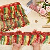 3 Tone Polyester Tassel Fringe Trimming OCOR-WH0077-62-3