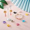 Craftdady 52Pcs 13 Colors Two Tone Opaque Resin Cabochons CRES-CD0001-08-8