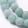 Round Natural Amazonite Bead Strands X-G-I183-02-8mm-3