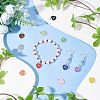  20pcs 5 Style Rack Plating Alloy Enamel Pendants ENAM-NB0001-87-2