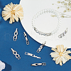 Olycraft 8Pcs 4 Styles Brass Pave Clear Cubic Zirconia Watch Band Clasps KK-OC0001-46P-5