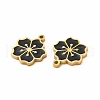 Ion Plating(IP) 304 Stainless Steel Enamel Charms STAS-F291-06G-01-2