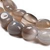Natural Grey Agate Beads Strands G-P568-C17-01-4