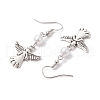 Tibetan Style Alloy Dangle Earrings EJEW-JE05956-02-4