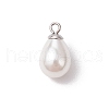 Natural Cultured Freshwater Pearl Teardrop Pendants PALLOY-JF03360-2