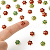 40Pcs 4 Styles Alloy Enamel Beads Caps ENAM-YW0003-97-4