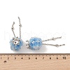 Handmade Polymer Clay Rhinestone Tassel Dangle Beads CLAY-H003-01P-04-3