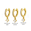 Elegant S925 Sterling Silver Hoop Earrings PJ3202-3