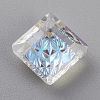 Embossed Glass Rhinestone Pendants GLAA-J101-03A-001MO-3