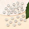 Brass Grade B Rhinestone Spacer Beads RSB032-B01-4