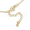Brass Snake Chains Necklaces for Women NJEW-D302-14G-2