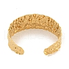 Ion Plating(IP) Textured 304 Stainless Steel Wrap Cuff Bangle for Women Men BJEW-P331-18G-3