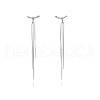 Stainless Steel Tassel Stud Earrings for Women FY8270-1