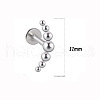 316L Surgical Stainless Steel & G23 Titanium Moon Cartilage Earrings WGA7630-39-1