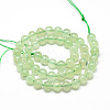 Natural Prehnite Beads Strands G-S263-4mm-04-2