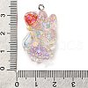 Resin Pendants RESI-Q012-02C-3