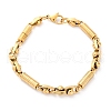 201 Stainless Steel Byzantine Chain Bracelets BJEW-B078-173G-2