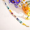 Bohemian Style Natural Round Citrine & Amethyst & Quartz Crystal & Aquamarine & Malachite & Lapis Lazuli  Beaded Bracelets for Women ZI8325-3
