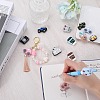 SUNNYCLUE 12Pcs 12 Style Food Grade Eco-Friendly Silicone Focal Beads SIL-SC0001-36-4