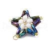 Seed Beads Beaded Charms PALLOY-MZ00329-5