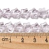 Baking Paint Transparent Glass Beads Strands X1-DGLA-A07-T8mm-KD03-4