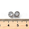 201 Stainless Steel Rhinestone Pendants STAS-F318-02P-3