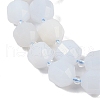 Natural Blue Chalcedony Beads Strands G-O201B-134G-3
