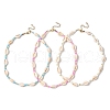 6Pcs 6 Styles Dyed Synthetic Turquoise Starfish & Natural Cowrie Shell & Glass Seed Beaded Necklaces NJEW-JN05329-4