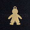 Ion Plating(IP) 304 Stainless Steel Pendants STAS-Q201-JN327-2-1