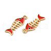 Alloy Enamel Pendants ENAM-B050-11G-03-2