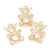 Brass Cubic Zirconia Pendants ZIRC-O041-05G-1