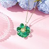Glass Pendant Necklaces NJEW-MZ00112-02-1