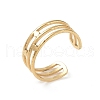 12Pcs Ion Plating(IP) 304 Stainless Steel Open Cuff Rings RJEW-G312-03G-2